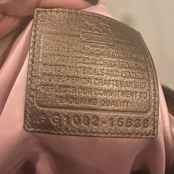 Coach suede and leather bag - Picture 5 of 7